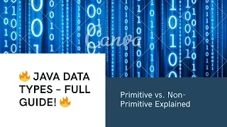 Java Data Types Primitive and Non-Primitive Explained with Examples