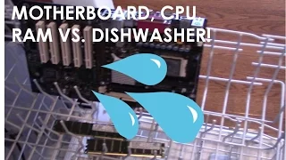 Computer Motherboard CPU and RAM VS Dishwasher