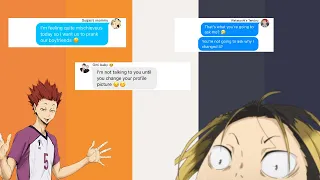 Let s change our couple profile pictures prank by the bottoms Haikyuu Texts