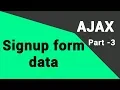 AJAX MySql PHP Tutorial Signup
