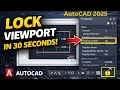 AutoCAD Viewport Lock in 30 Seconds Stop Scale Changes how to lock viewport in autocad