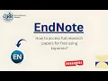 How to Access Research PDFs Instantly with EndNote Click Kopernio Step-by-Step Guide
