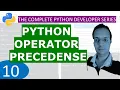 10 Python Operator Precedence and associativity Python Tutorial Developer Series A - Z
