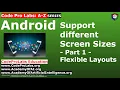 Android - Support different Screen Sizes