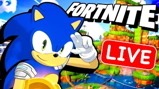 Sonic Skin IN FORTNITE! - Sonic & Amy Squad LIVE