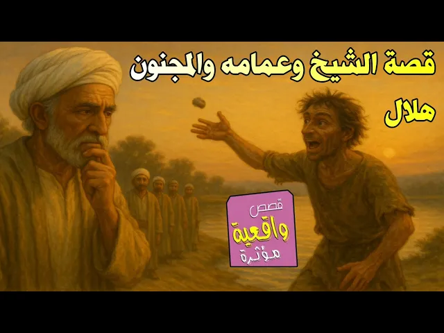 ⁣قصة الشيخ وعمامه والمجنون هلال
