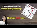 LeetCode 64 Minimum Path Sum Algorithm Code Explained