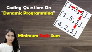 LeetCode 64 Minimum Path Sum Algorithm Code Explained