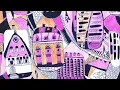 Boho style poster with lots of details Purple City
