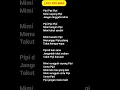 Download Lagu LIRIK LAGU DJ PIPI MIMI|MIMI KANGEN PIPI|#laguviral#laguenak #like#share#top#popular #hit