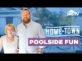 Creating a Poolside Oasis - Full Episode Recap Home Town HGTV