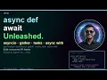 Python Async Await EXPLAINED Run 1000 Tasks on ONE Thread asyncio Tutorial Ep 25