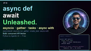 Python Async Await EXPLAINED Run 1000 Tasks on ONE Thread asyncio Tutorial Ep 25