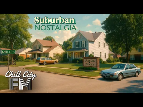 🏡 Suburban Nostalgia 1994 | Suburban Summer Afternoon Ambiance | 80s Synthwave & Chillwave Vibes