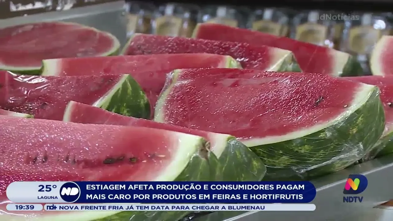Estiagem provoca aumento de preço em feiras e hortifrutis de SC