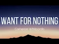 Cameron Whitcomb - Want For Nothing (Lyrics)