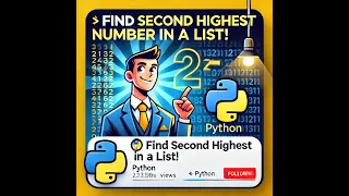 Find Second Highest Number in a List - Python Interview Question Explained