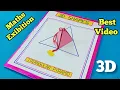How to make 3D pyramid model project model shapes Exibition model