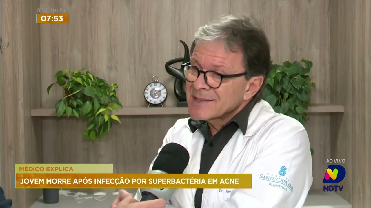 Médico explica as formas de contágio da superbactéria que causou a morte de estudante em Blumenau