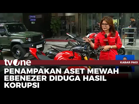KPK Pamerkan Mobil Motor Barang Bukti OTT Wamenaker Immanuel Ebenezer