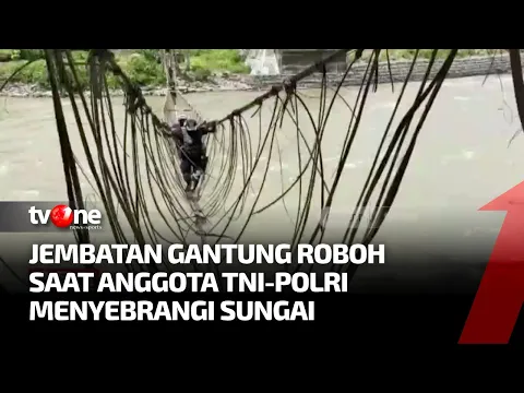 Proses Pencarian 4 Anggota TNI-Polri Hanyut Terbawa Arus Sungai