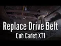 Replace Drive Belt Cub Cadet XT1