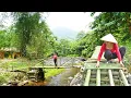 Lagu 6 Months Farm Building TIMELAPSE: Alone Build Log Cabin And Bamboo Bridge. Start to Finish