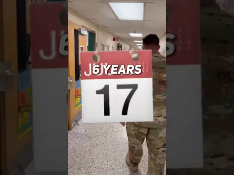 This military man saw his daughter again after 6 years ! 🥺