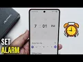 How to Set Alarm in Samsung galaxy Z flip 7