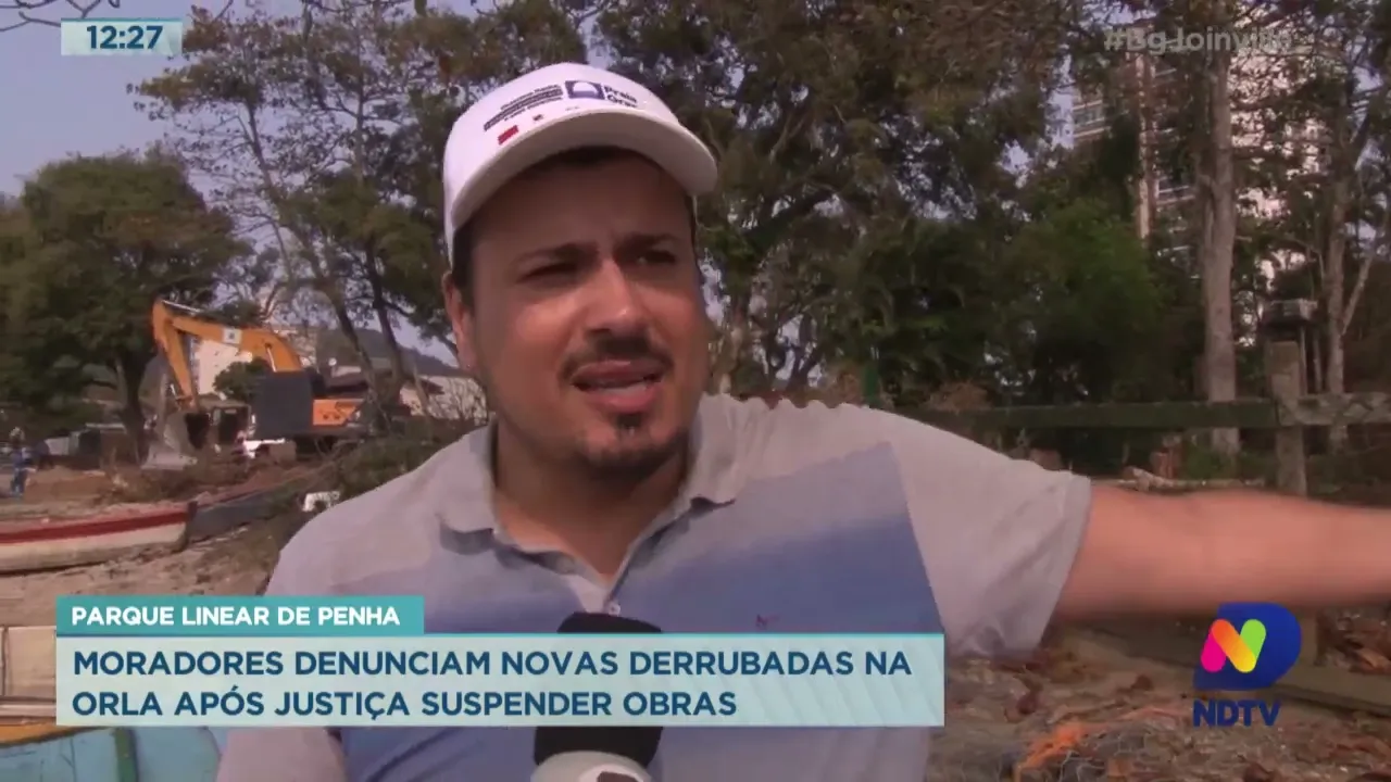 Parque Linear de Penha: moradores denunciam novas derrubadas na orla após justiça suspender obras