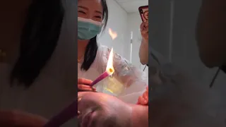 Trying Chinese Fire Ear Candling 1080p