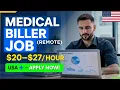 Make 20-27 Per Hour as a Medical Biller with These Remote JOBS in USA