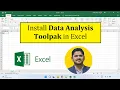 How to Install Data Analysis Toolpak in Microsoft Excel Amit Thinks