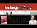 How to use Rectangular Array Command in AutoCAD AutoDesk Civil 3D