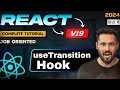 React JS 19 Tutorial in Hindi useTransition Hook in React js