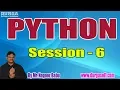 PYTHON Online Training Tutorials Session - 6 by Mr Nagoor Babu On 19-07-2019 10AM