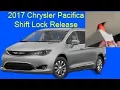 2017 Chrysler Pacifica Minivan shift lock release neutral