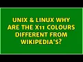 Unix Linux Why are the X11 colours different from Wikipedia s 2 Solutions