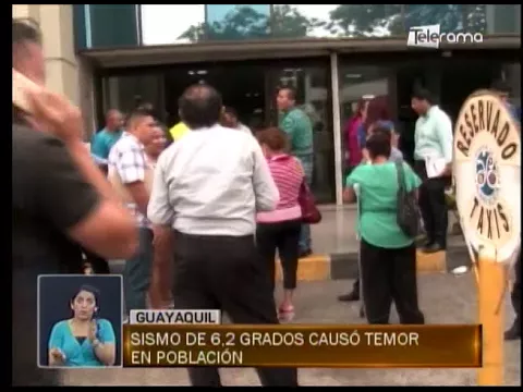 Sismo de 6.2 grados causó temor en población
