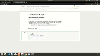 Advanced Python Skills - Staticmethod Decorator