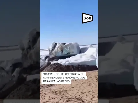 TSUNAMI DE HIELO EN RUSIA ⚠️😨 ¡Todo cada día más extraño! 😥 #shorts