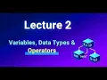 Lecture 2 Variables Data Types Operators in JavaScript Live Class codesode - in