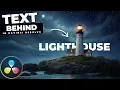 How To Add TEXT Behind OBJECTS In Davinci Resolve Studio
