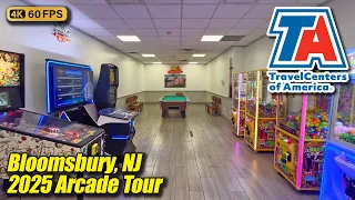 TA Travel Center Bloomsbury NJ July 2025 arcade tour new 4K full walkthrough