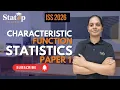 Characteristic Function l Statistics Paper 1 l ISS 2026
