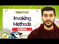 Calling Methods Functions in Java ICSE Class 10