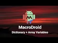 Using Dictionary and Array Variables