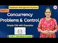 DBMS 33 Part 1 Concurrency Problems Concurrency Control with Solved Examples