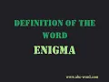 Definition of the word Enigma