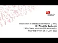 Introduction to Statistics with Python 1 of 4